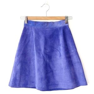 Rare! Vintage Danier Suede Leather Skirt